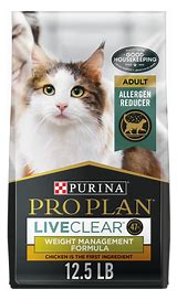 Liveclear with Probiotics Allergen Reducing Weight Management Adult Dry Cat Food